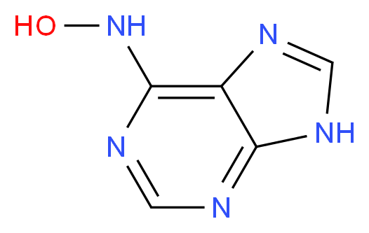 N-(9H-purin-6-yl)hydroxylamine_分子结构_CAS_5667-20-9