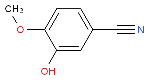 3-Hydroxy-4-methoxybenzonitrile_分子结构_CAS_52805-46-6)