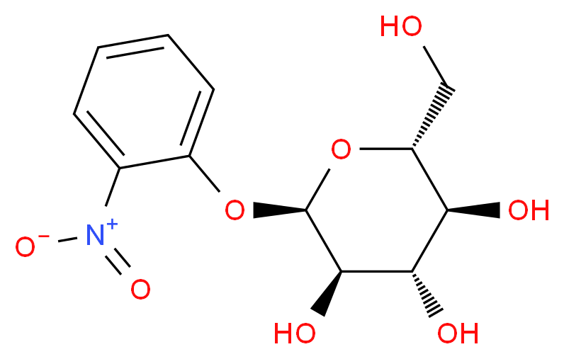 (2R,3S,4S,5R,6R)-2-(hydroxymethyl)-6-(2-nitrophenoxy)oxane-3,4,5-triol_分子结构_CAS_2816-24-2