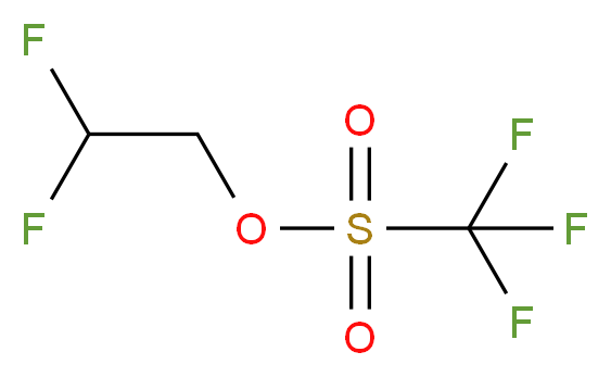 2,2-difluoroethyl trifluoromethanesulfonate_分子结构_CAS_74427-22-8