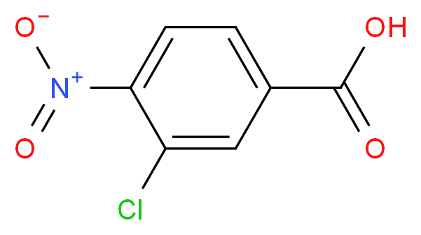 3-chloro-4-nitrobenzoic acid_分子结构_CAS_39608-47-4