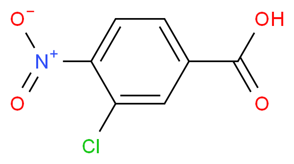 3-Chloro-4-nitrobenzoic acid_分子结构_CAS_39608-47-4)