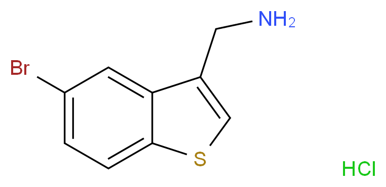 (5-bromo-1-benzothiophen-3-yl)methanamine hydrochloride_分子结构_CAS_744985-64-6