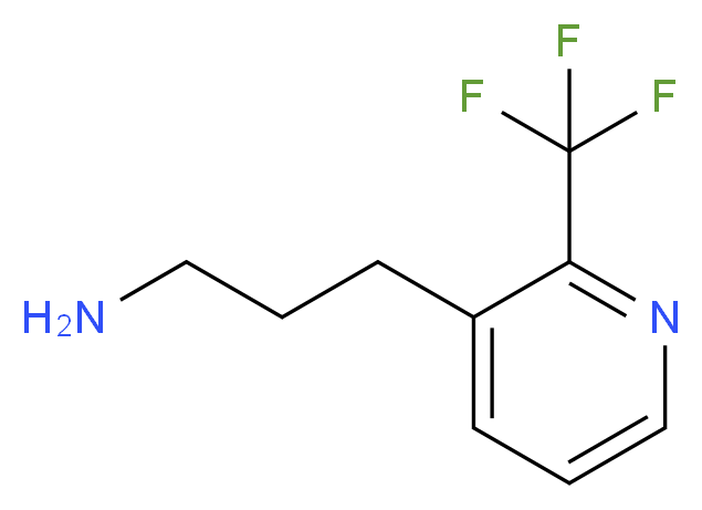 3-[2-(trifluoromethyl)pyridin-3-yl]propan-1-amine_分子结构_CAS_1060811-15-5