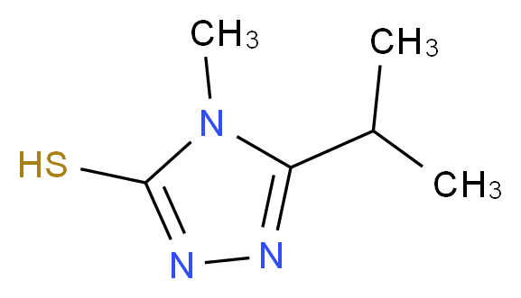 4-methyl-5-(propan-2-yl)-4H-1,2,4-triazole-3-thiol_分子结构_CAS_)
