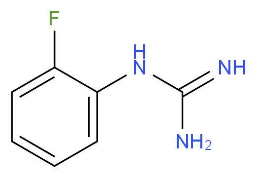 N-(2-Fluoro-phenyl)-guanidine_分子结构_CAS_41213-65-4)