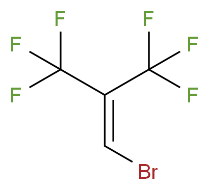1-bromo-3,3,3-trifluoro-2-(trifluoromethyl)prop-1-ene_分子结构_CAS_382-15-0