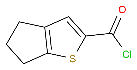 5,6-dihydro-4H-cyclopenta[b]thiophene-2-carbonyl chloride_分子结构_CAS_142329-25-7)