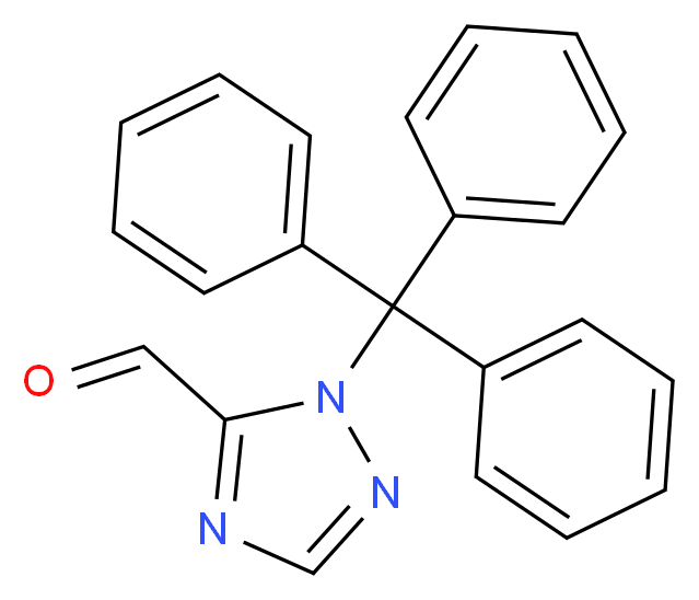 1-TRITYL-1H-1,2,4-TRIAZOLE-5-CARBALDEHYDE_分子结构_CAS_146097-08-7)