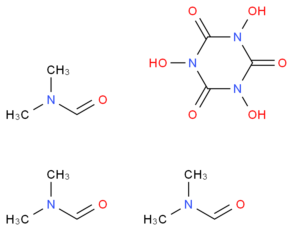 tris(N,N-dimethylformamide); trihydroxy-1,3,5-triazinane-2,4,6-trione_分子结构_CAS_1173023-16-9