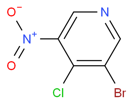 3-Bromo-4-chloro-5-nitropyridine_分子结构_CAS_31872-63-6)