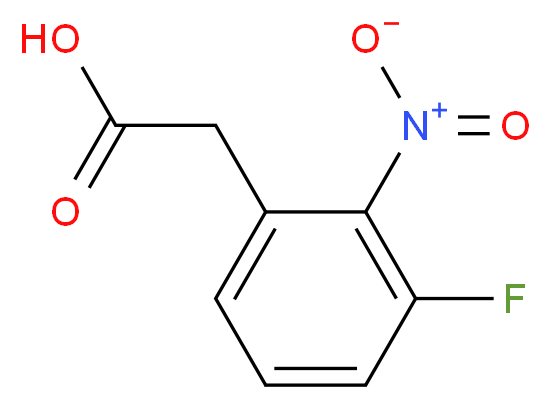 2-(3-fluoro-2-nitrophenyl)acetic acid_分子结构_CAS_872141-25-8