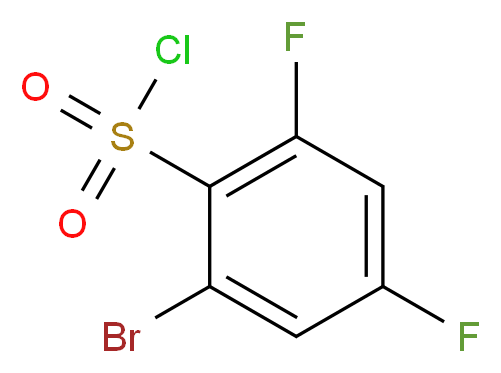 2-溴-4,6-二氟苯磺酰氯_分子结构_CAS_351003-42-4)