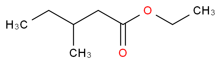 ethyl 3-methylpentanoate_分子结构_CAS_5870-68-8
