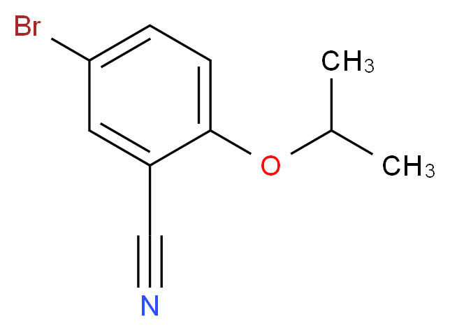5-溴-2-异丙氧基苯甲腈_分子结构_CAS_515832-52-7)
