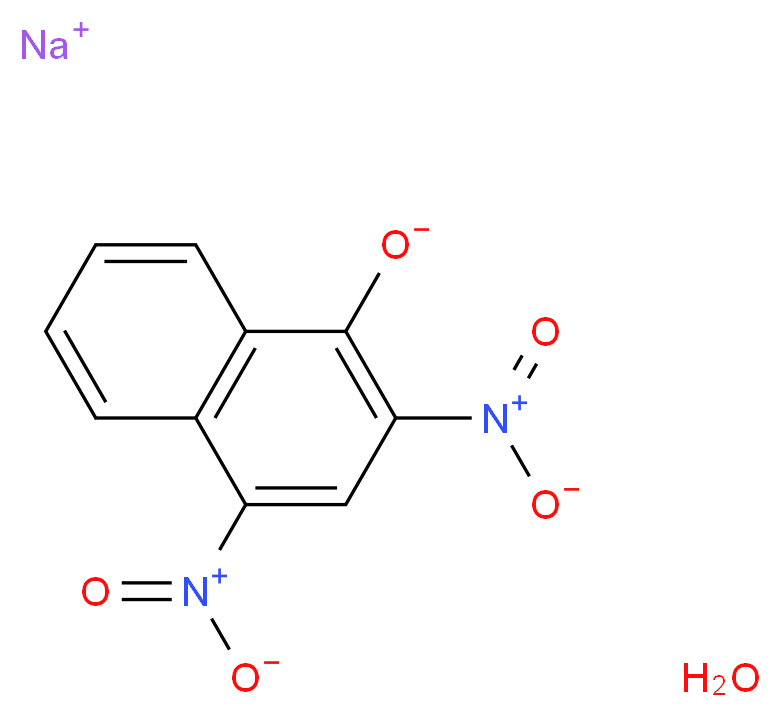 sodium 2,4-dinitronaphthalen-1-olate hydrate_分子结构_CAS_304655-86-5