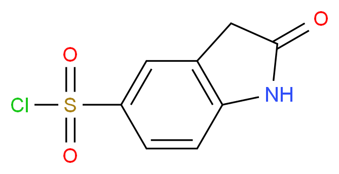 2-oxoindoline-5-sulfonyl chloride_分子结构_CAS_199328-31-9)