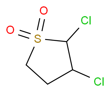 2,3-dichloro-1$l^{6}-thiolane-1,1-dione_分子结构_CAS_51275-92-4