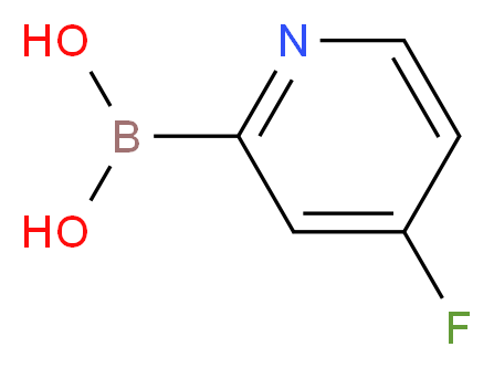 4-FLUOROPYRIDINE-2-BORONIC ACID_分子结构_CAS_1208101-73-8)