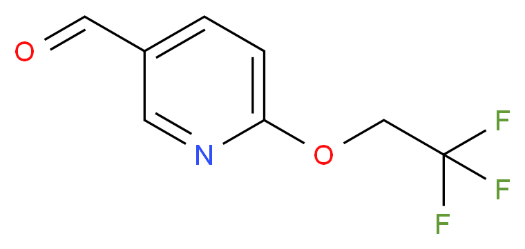 6-(2,2,2-TRIFLUORO-ETHOXY)-PYRIDINE-3-CARBALDEHYDE_分子结构_CAS_159981-19-8)