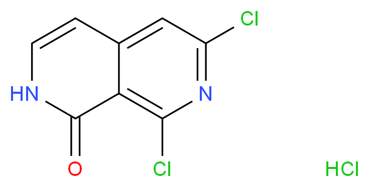 6,8-Dichloro-2,7-naphthyridin-1(2H)-one hydrochloride_分子结构_CAS_1175559-45-1)