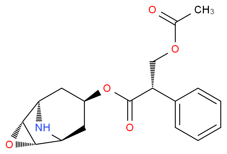 O-Acetyl-(-)-norscopolamine_分子结构_CAS_5027-68-9)