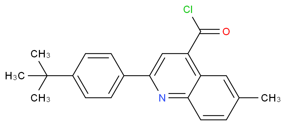 2-(4-tert-Butylphenyl)-6-methylquinoline-4-carbonyl chloride_分子结构_CAS_)