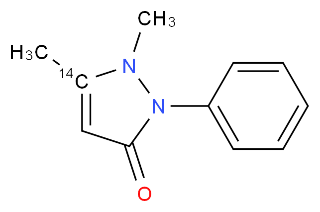 Antipyrine-3-14C_分子结构_CAS_51350-33-5)