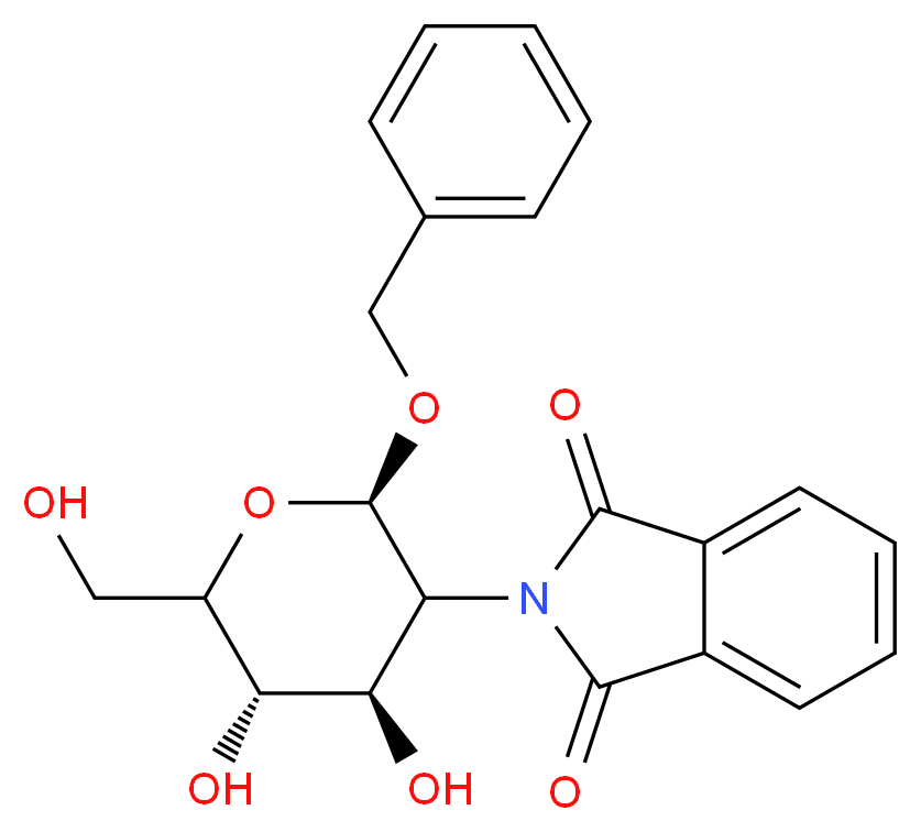 Benzyl 2-Deoxy-2-phthalimido-β-D-glucopyranoside_分子结构_CAS_80035-32-1)