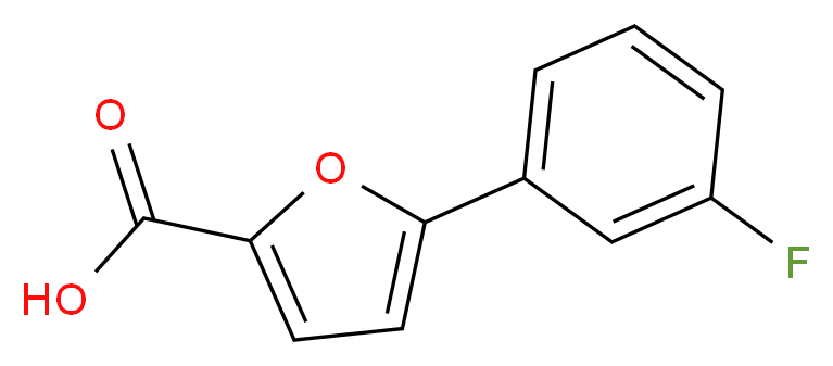 5-(3-fluorophenyl)furan-2-carboxylic acid_分子结构_CAS_54022-97-8