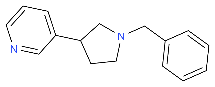 3-(1-benzylpyrrolidin-3-yl)pyridine_分子结构_CAS_145105-05-1)