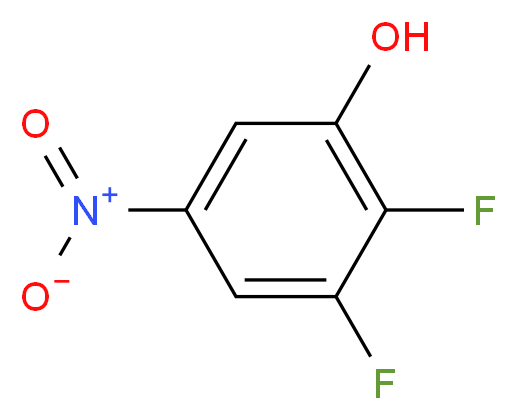 2,3-difluoro-5-nitrophenol_分子结构_CAS_1119455-04-7