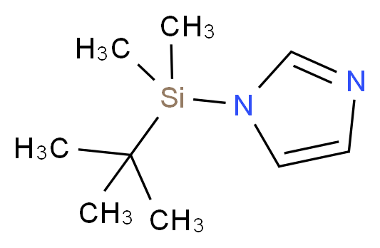 1-(tert-butyldimethylsilyl)-1H-imidazole_分子结构_CAS_54925-64-3
