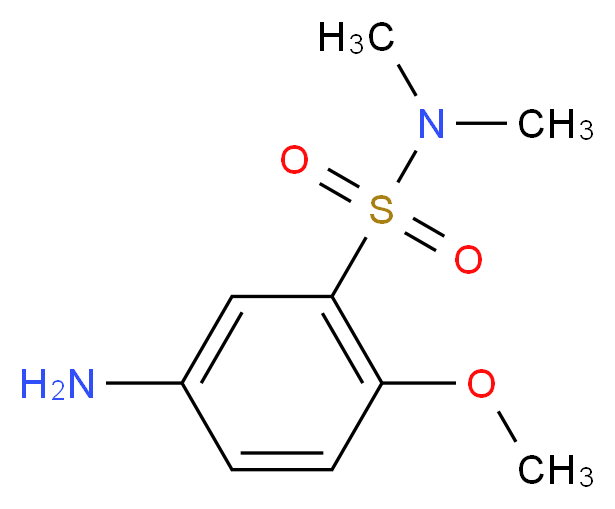 5-amino-2-methoxy-N,N-dimethylbenzene-1-sulfonamide_分子结构_CAS_851175-92-3