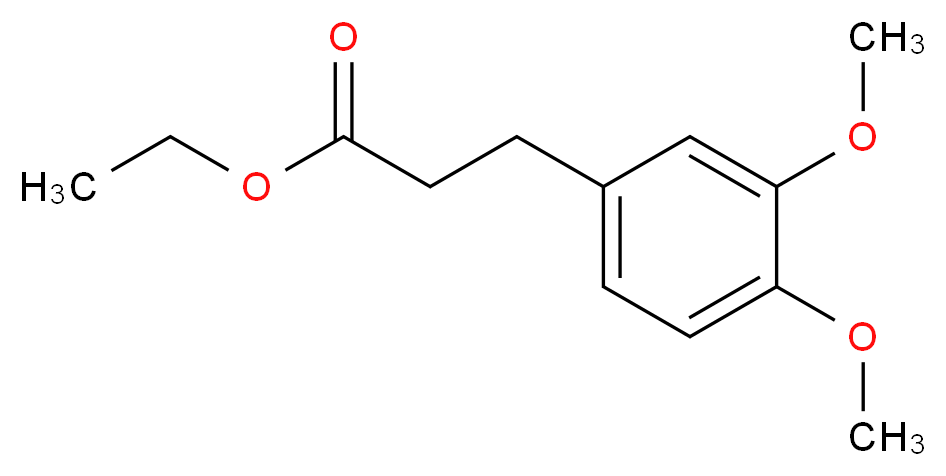 3-(3,4-二甲氧基苯基)丙酸乙酯_分子结构_CAS_63307-08-4)