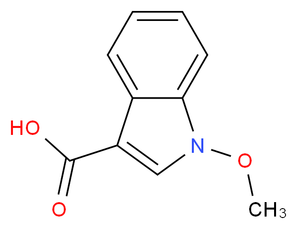 1-methoxy-1H-indole-3-carboxylic acid_分子结构_CAS_91913-76-7