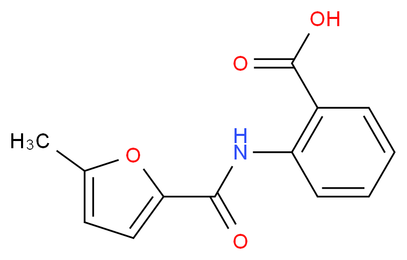 2-[(5-methyl-2-furoyl)amino]benzoic acid_分子结构_CAS_423729-45-7)