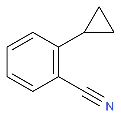 2-Cyclopropylbenzonitrile_分子结构_CAS_3154-99-2)