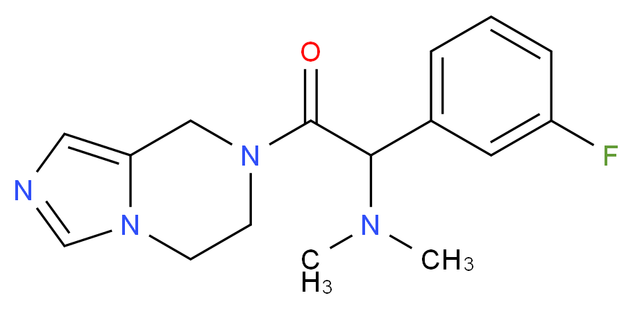 2-(5,6-dihydroimidazo[1,5-a]pyrazin-7(8H)-yl)-1-(3-fluorophenyl)-N,N-dimethyl-2-oxoethanamine_分子结构_CAS_)
