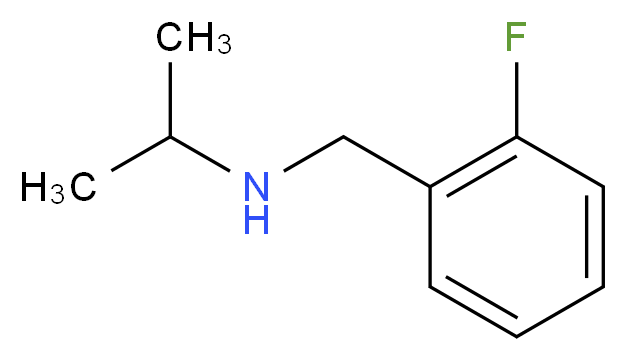 2-Fluoro-N-isopropylbenzylamine_分子结构_CAS_921074-63-7)