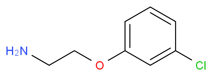 2-(3-chlorophenoxy)ethanamine_分子结构_CAS_6488-00-2)