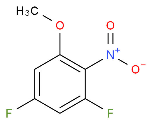 3,5-Difluoro-2-nitroanisole_分子结构_CAS_66684-61-5)