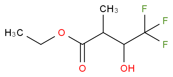 Ethyl 2-methyl-3-hydroxy-4,4,4-trifluorobutyrate_分子结构_CAS_91600-33-8)