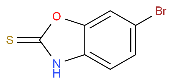 6-bromo-2,3-dihydro-1,3-benzoxazole-2-thione_分子结构_CAS_24316-84-5