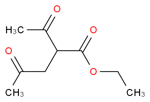 Ethyl 2-acetyl-4-oxopentanoate_分子结构_CAS_)