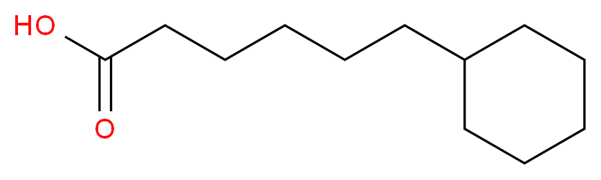 6-cyclohexylhexanoic acid_分子结构_CAS_4354-56-7