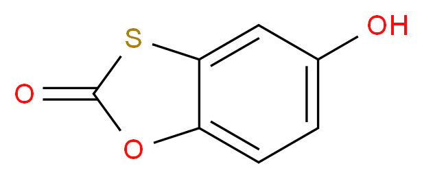 5-hydroxy-2H-1,3-benzoxathiol-2-one_分子结构_CAS_7735-56-0