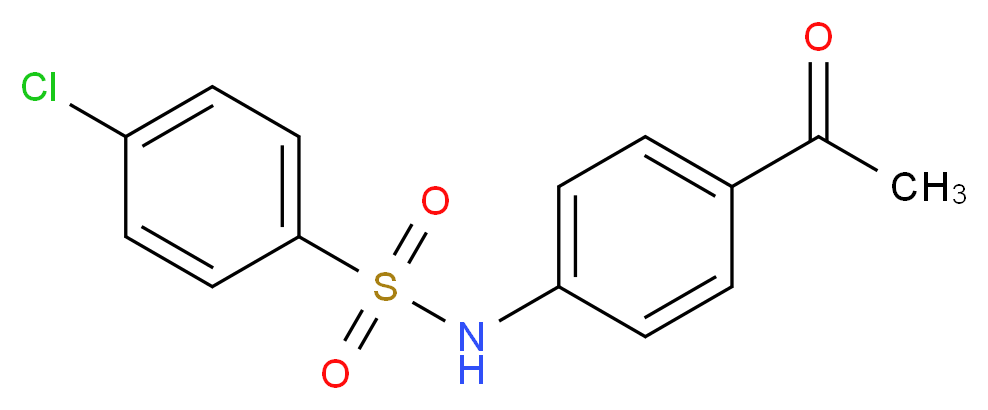 N-(4-Acetyl-phenyl)-4-chloro-benzenesulfonamide_分子结构_CAS_72178-38-2)