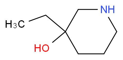 3-ethylpiperidin-3-ol_分子结构_CAS_1177299-74-9)