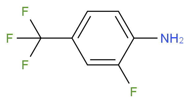 2-fluoro-4-(trifluoromethyl)aniline_分子结构_CAS_69409-98-9